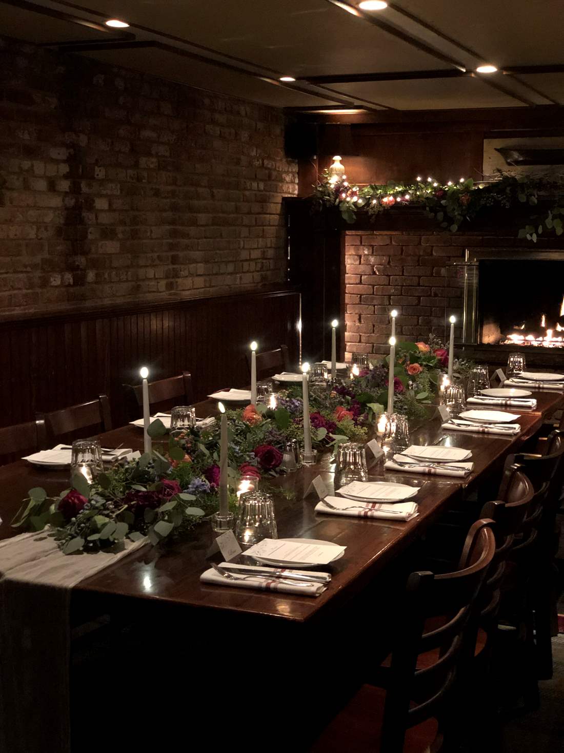 Table setting for a special event