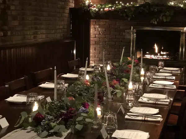 Cellar Tavern Banquet table setting