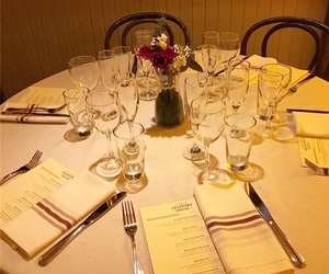 Table setting for a special event