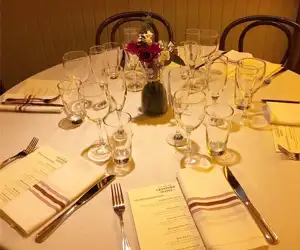 Table setting for a special event